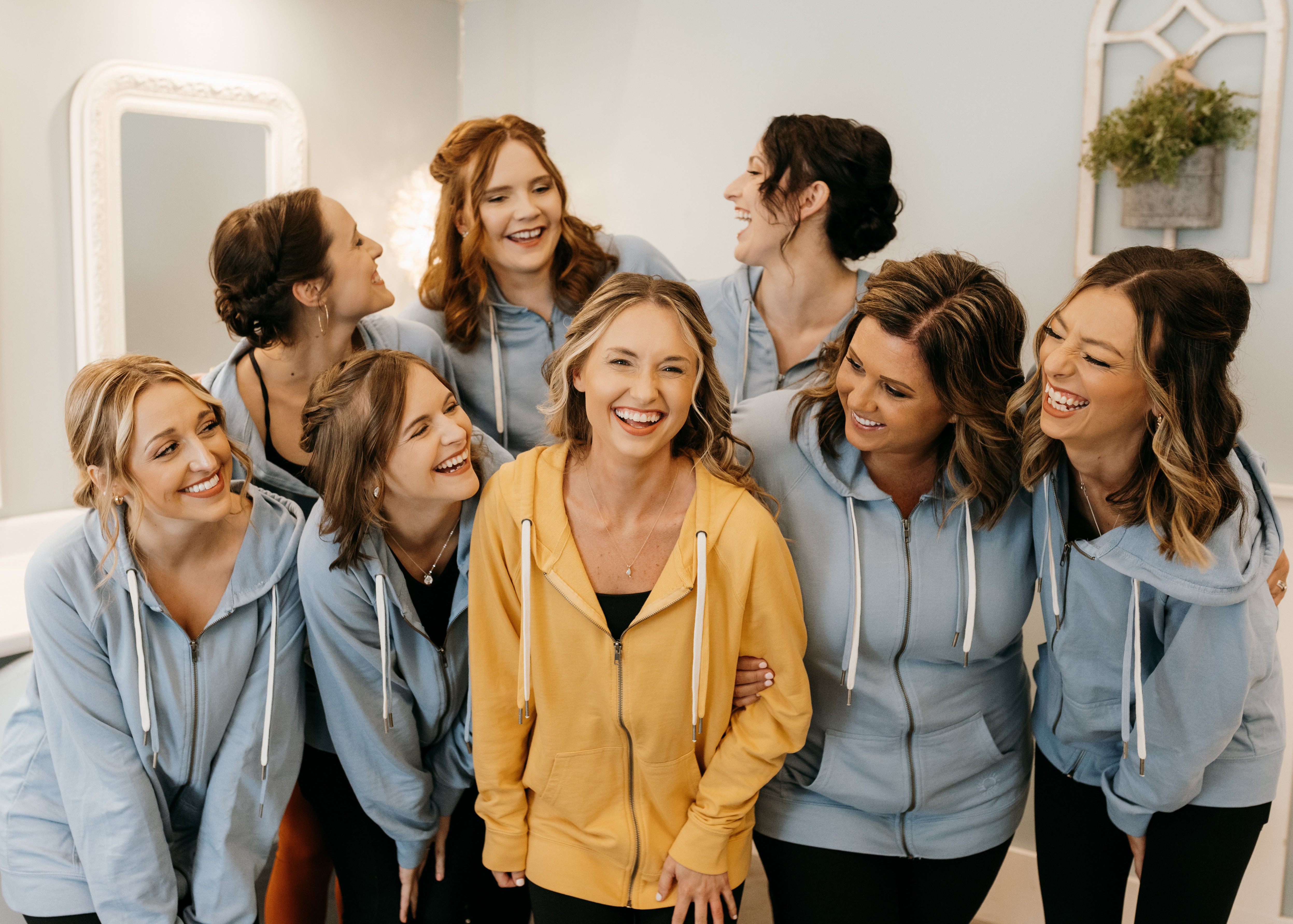Bridal Party Embroidered Zip-Ups wedding party