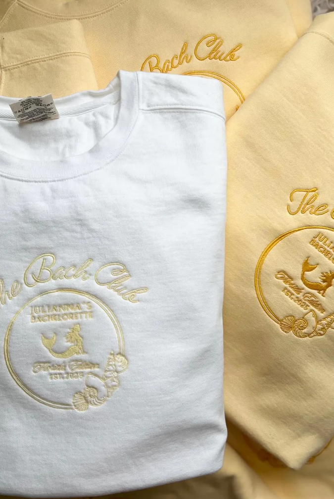 Custom Comfort Colors Embroidered Crewnecks