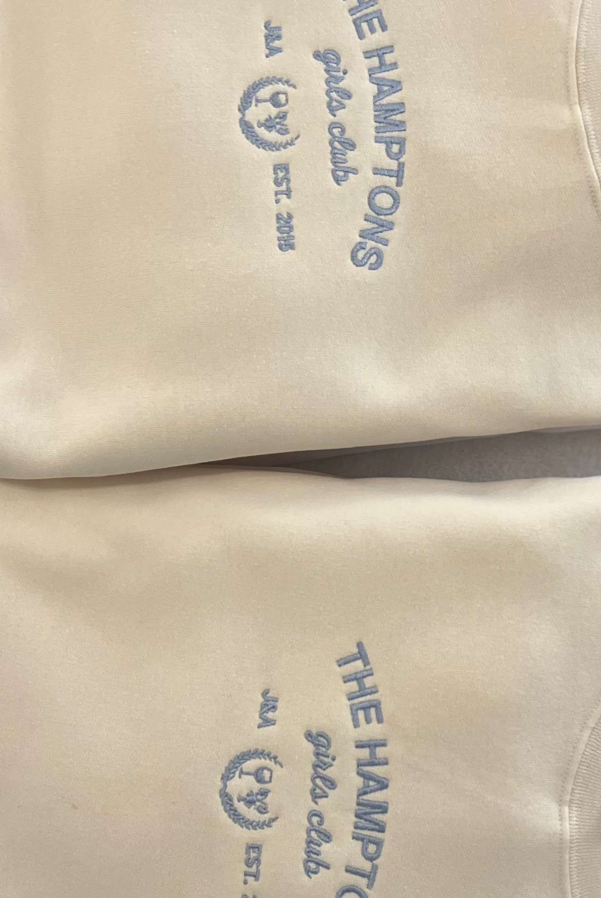 The Hamptons Themed Embroidered Crewneck