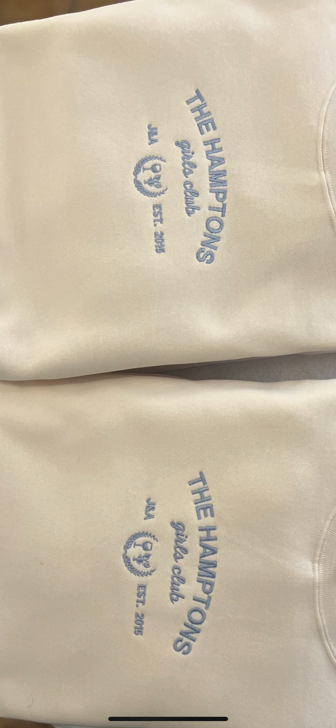 The Hamptons Themed Embroidered Crewneck