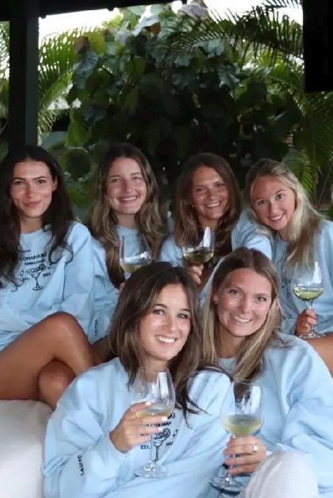 Custom Margarita Glass Embroidered Crewneck Custom wedding party