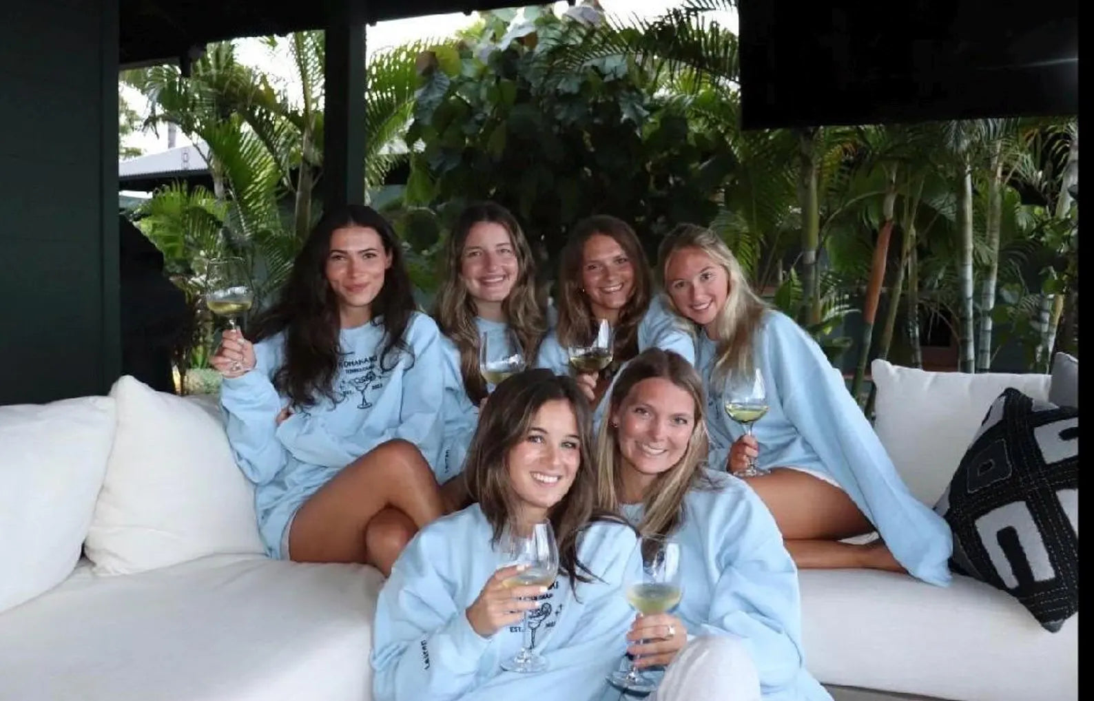 Custom Margarita Glass Embroidered Crewneck Custom wedding party