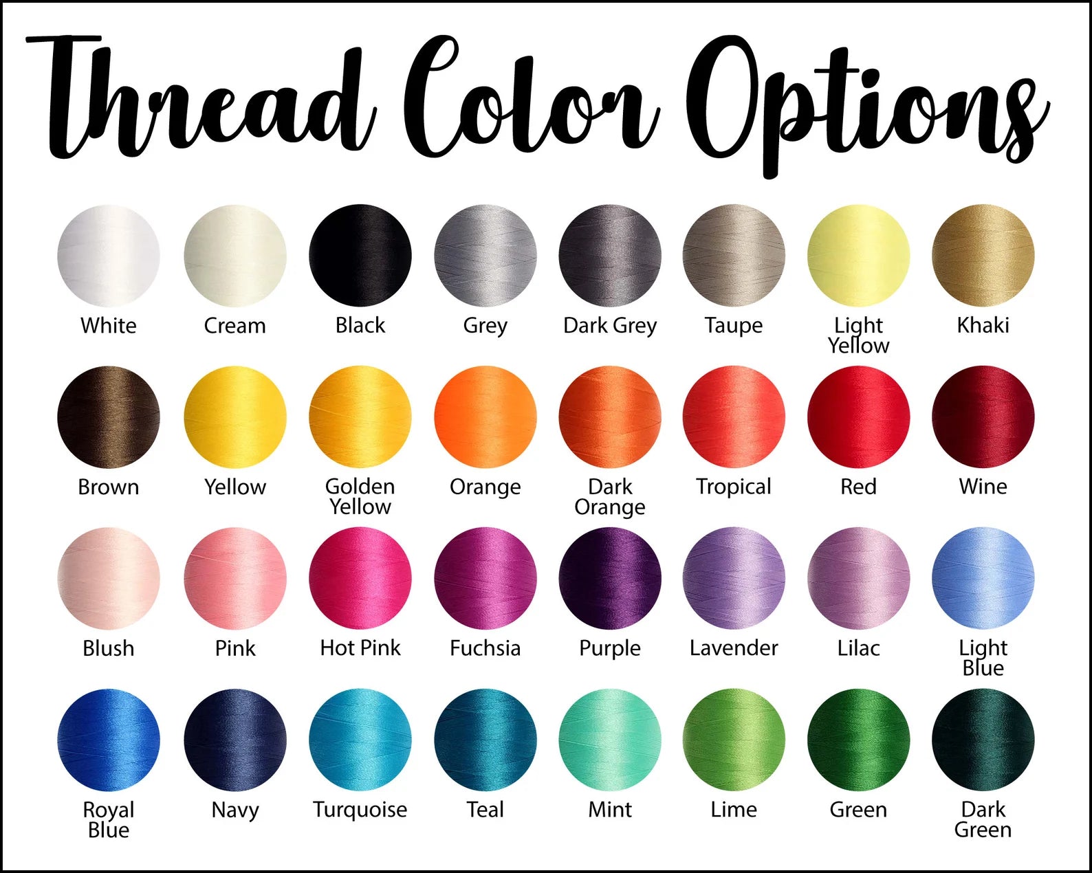 Thread Color Options