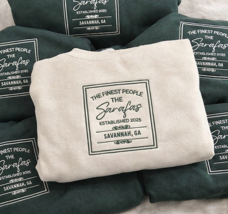 Custom Wedding Logo Sweatshirt