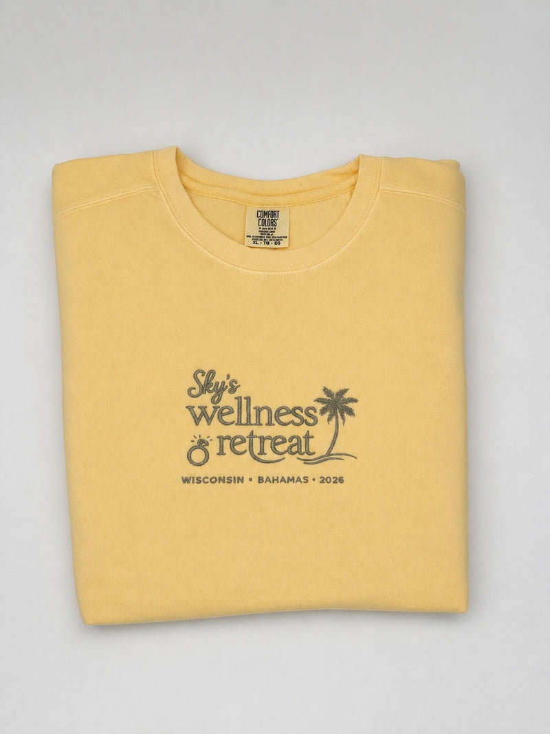 Custom Comfort Colors Embroidered Crewneck