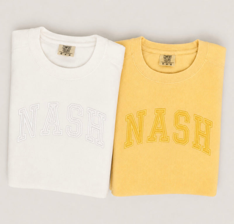 Varsity Custom Comfort Colors Embroidered Crewneck