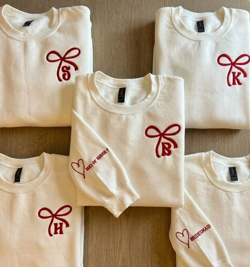 Bow & Monogram Bachelorette Sweatshirt
