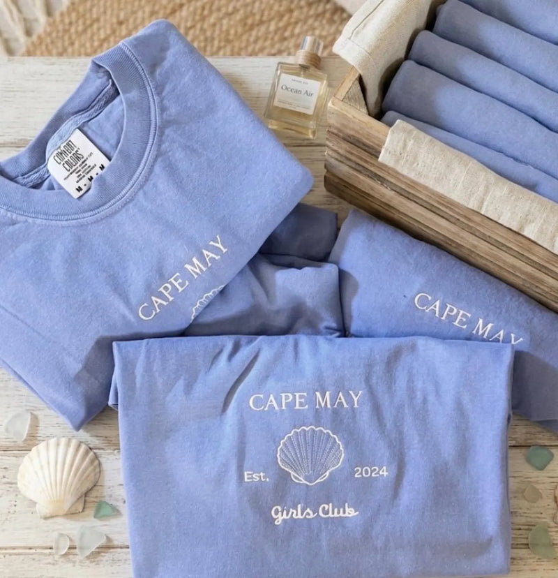 Custom Comfort Colors Embroidered Tee